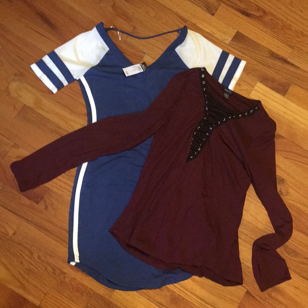 Rue 21 bundle ( mini dress & long sleeve shirt)